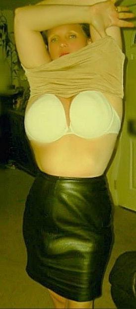 13P leather skirt jen