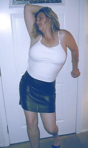 13P leather skirt jen