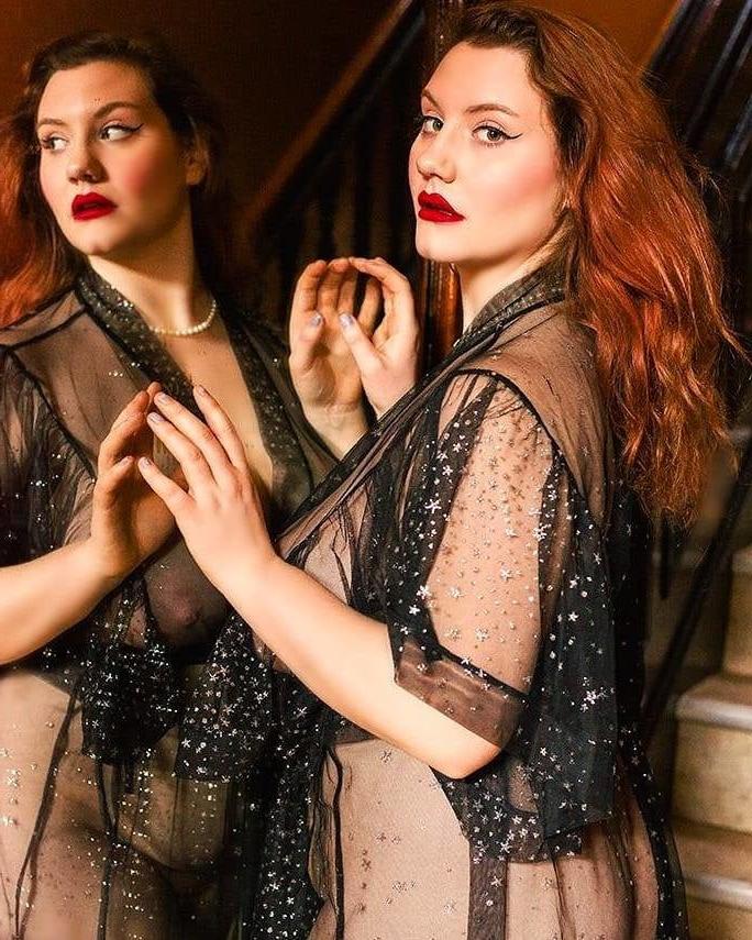 25P Sexy dress, see-through and downblouse 4