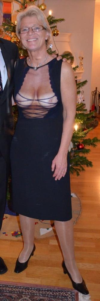 25P Sexy dress, see-through and downblouse 2