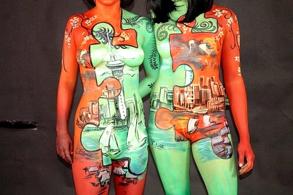 25P Bodypaint Sexy-Hot Nude Babes (Best-Of Compilation)_2
