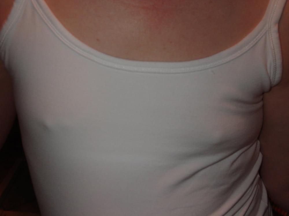 25P My Wife's lovely hard nipples and tiny tits