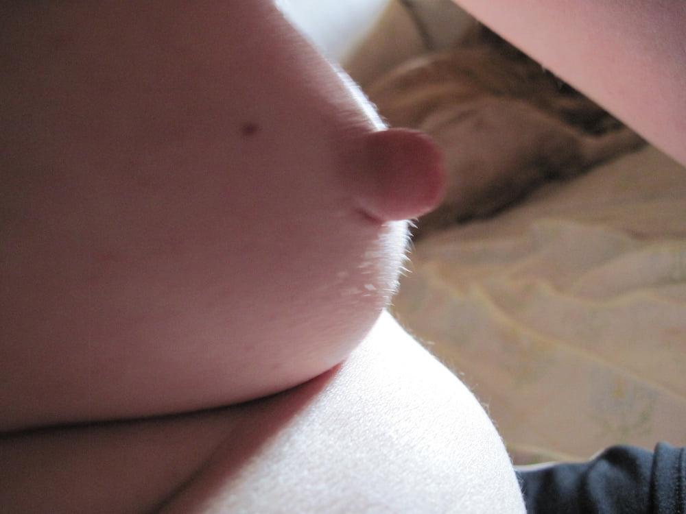 25P My Wife's lovely hard nipples and tiny tits