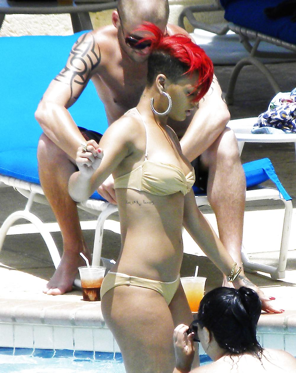 14P Rihanna bikini in Barbados SEE HER ASSCRACK