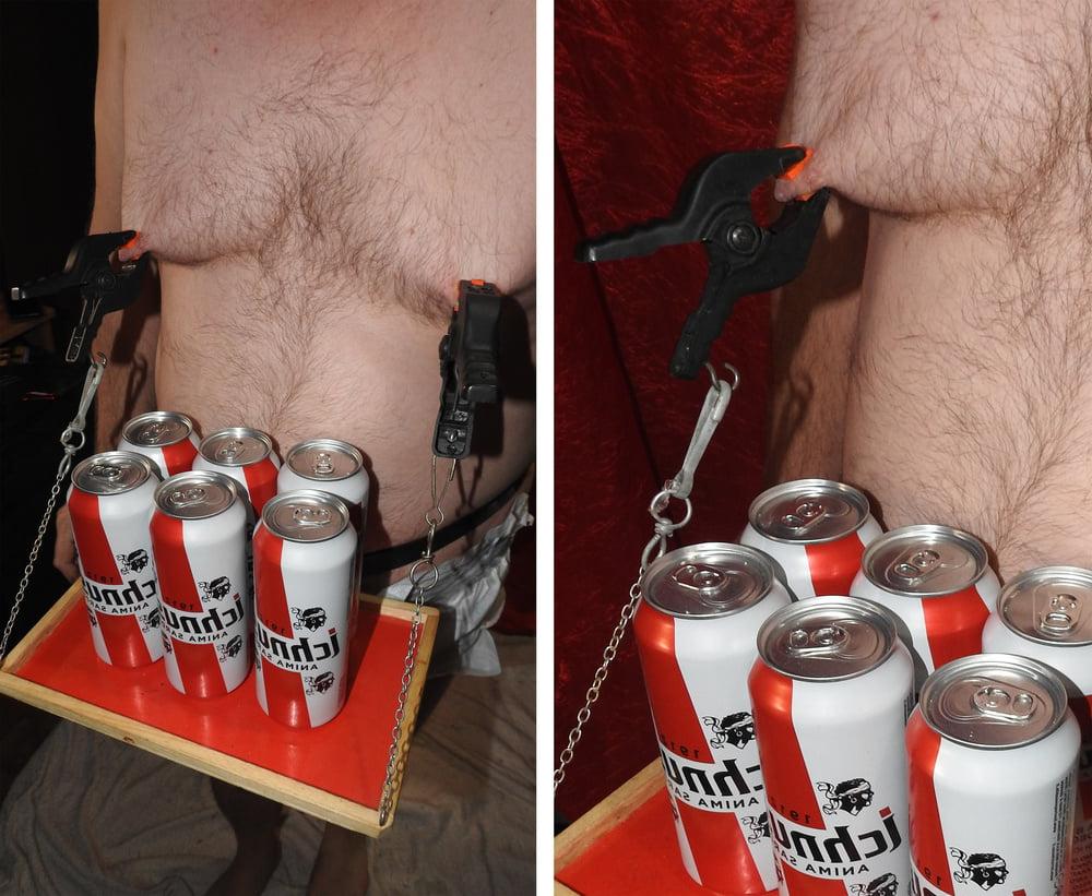 5P Boy in Diaper serves beer to Mommy and daddy