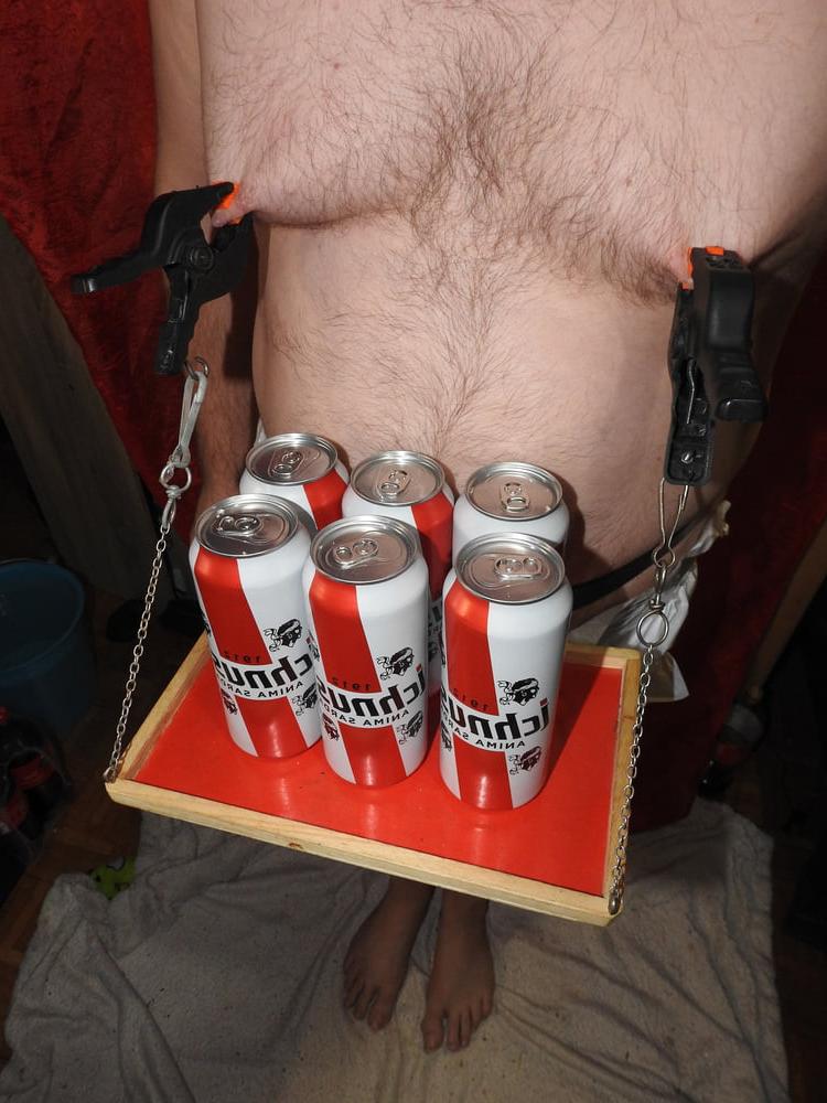 5P Boy in Diaper serves beer to Mommy and daddy