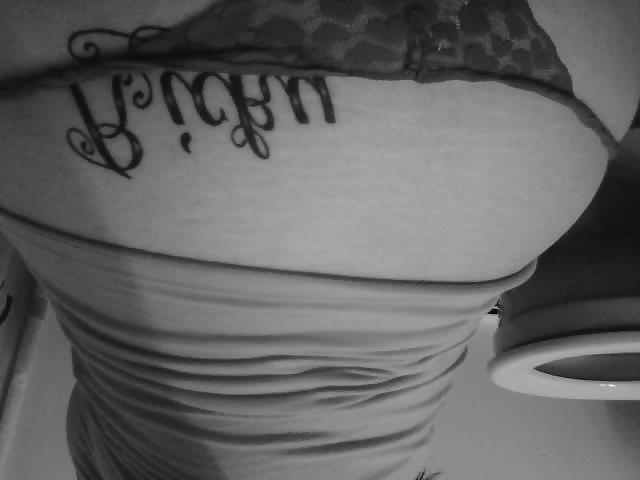 4P Spanish chick with my name tattooed on her ass