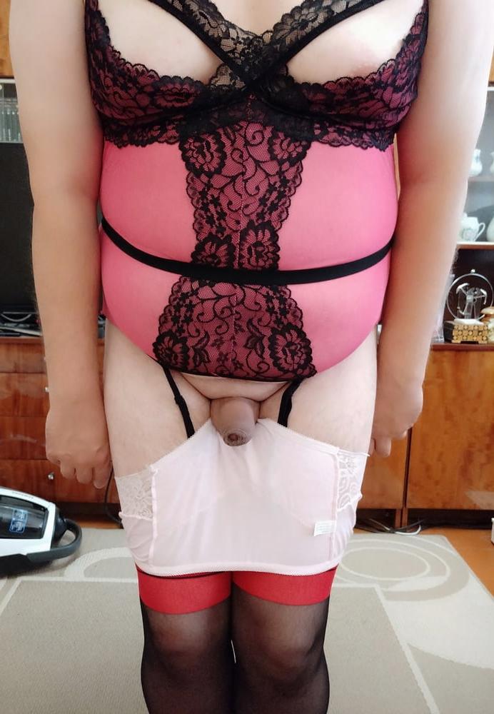 20P my new sexy pink corset p1