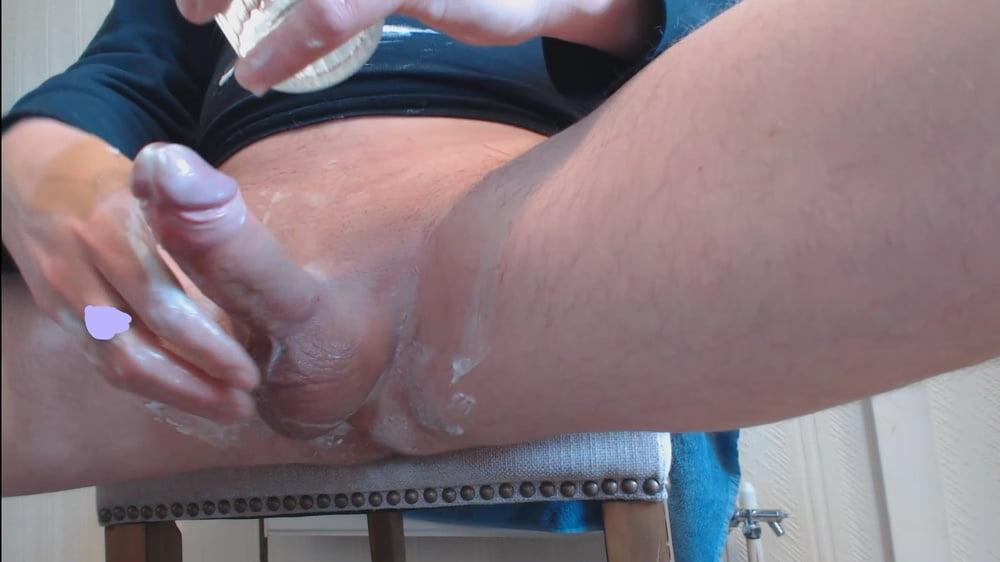 15P Stills of my hard wet cock edited out from My solo 192