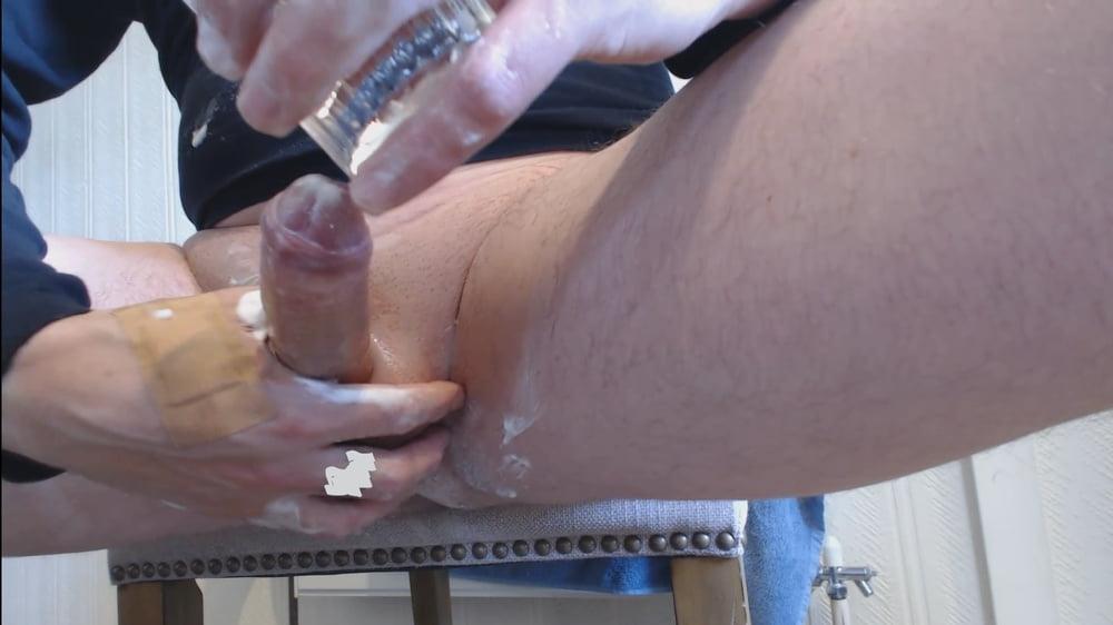 15P Stills of my hard wet cock edited out from My solo 192