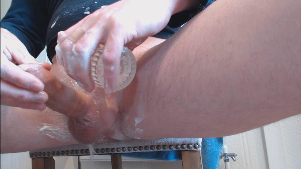 15P Stills of my hard wet cock edited out from My solo 192