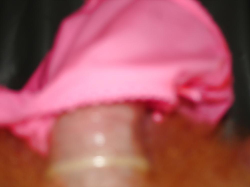 14P Pink panties and condom