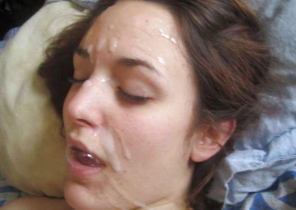 14P Sperma auf ihrem Gesicht 2