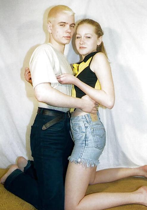 15P Blonde giving her guy a blowjob
