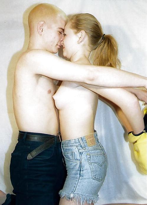 15P Blonde giving her guy a blowjob