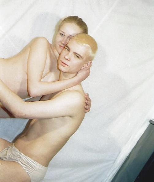 15P Blonde giving her guy a blowjob