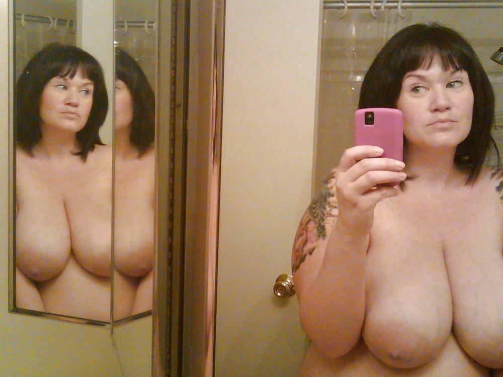 9P Self Shot Busty Brunette