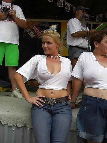 20P The Beauty of See Through Braless Nipples