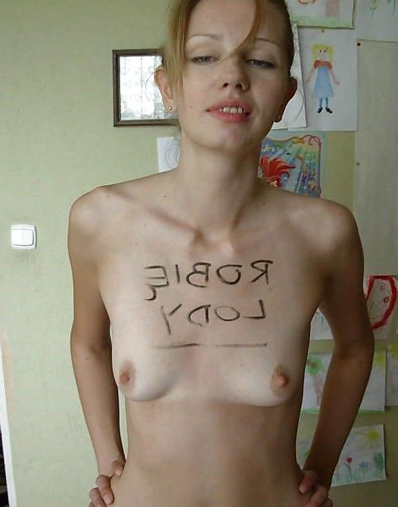 18P Skinny chick gets drawn 18 photo