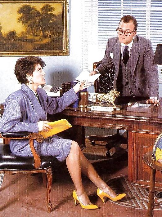 15P Office Sex & Nylon Stockings