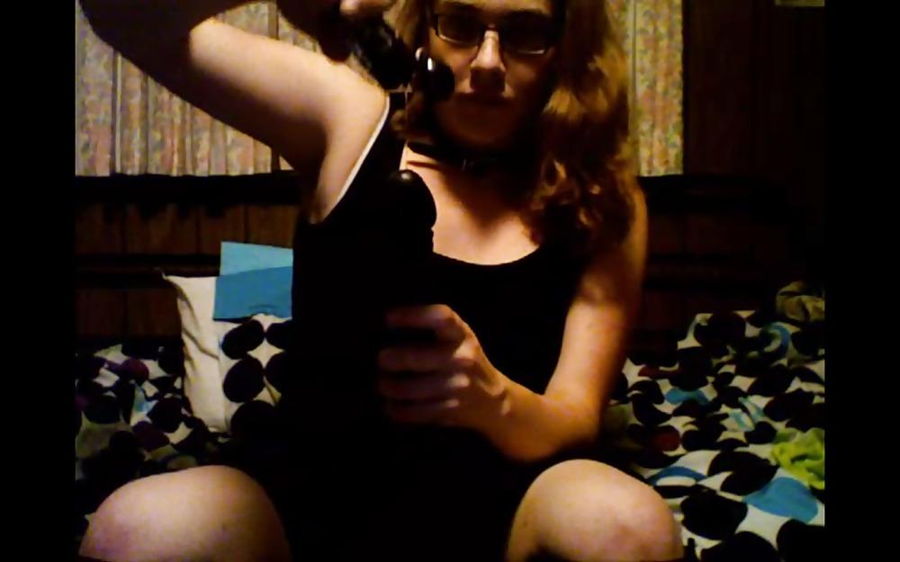 25P Me and my double-ended black dildo