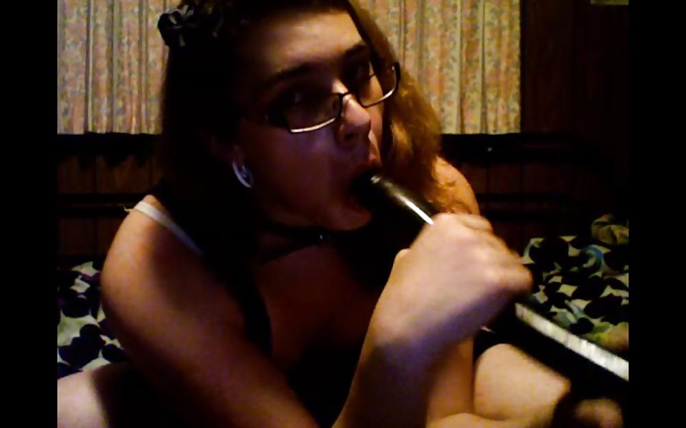 25P Me and my double-ended black dildo