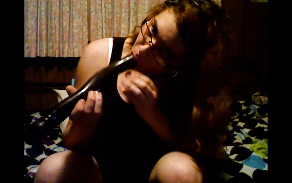 25P Me and my double-ended black dildo