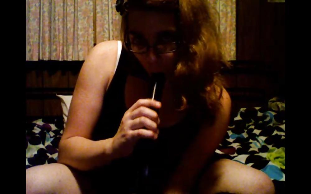 25P Me and my double-ended black dildo