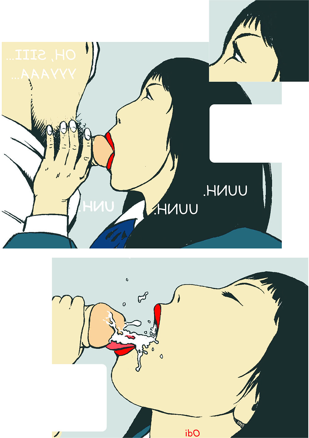 7P COMIC: SPERMA IN DEN MUND MAYURA HOSHITSUKI