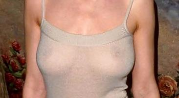 16P Celeb Hillary Swank see-trough