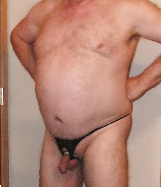 24P Me and my little cock, big gut and man boobs!