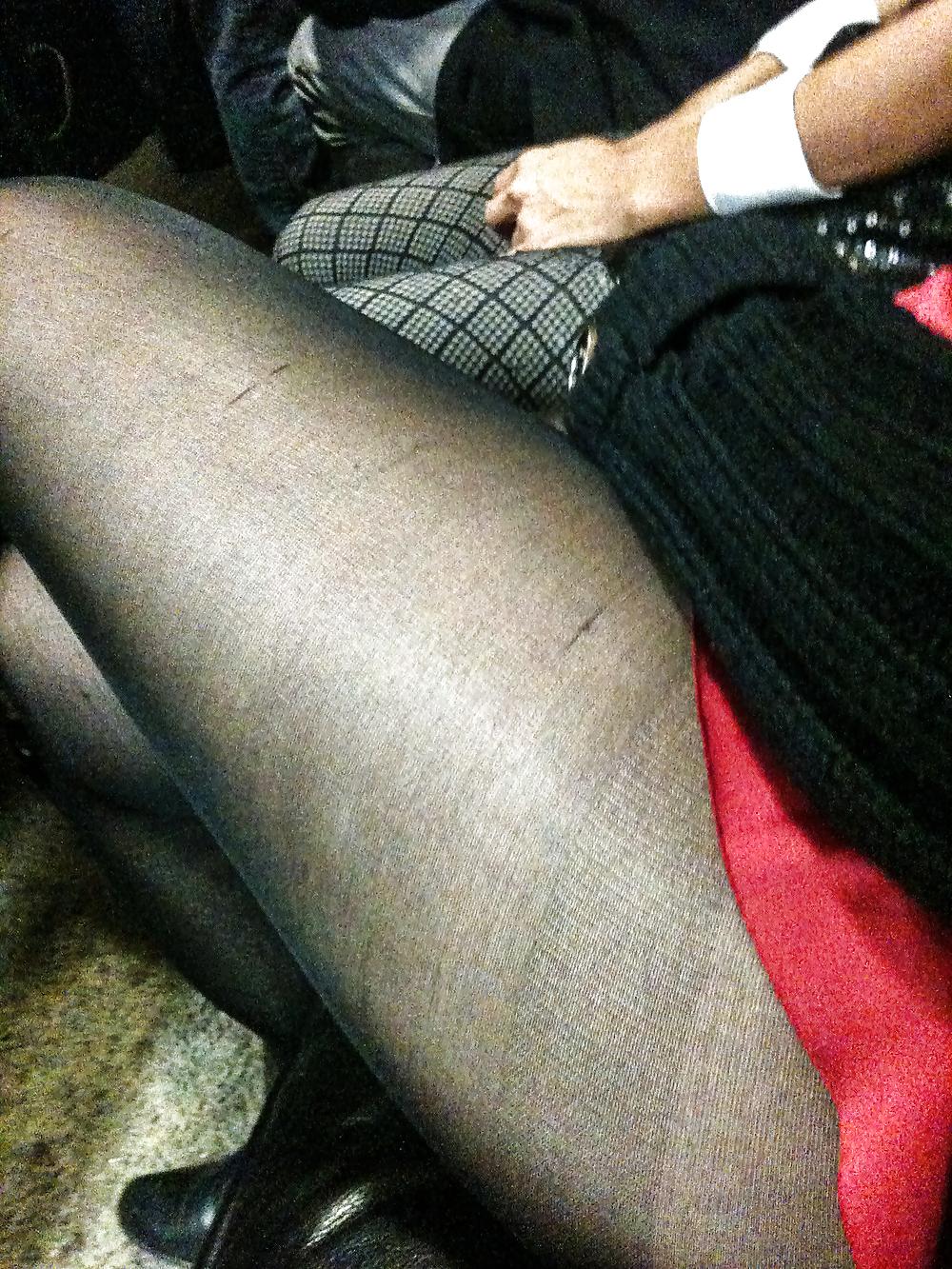 25P Pantyhose at halloween party