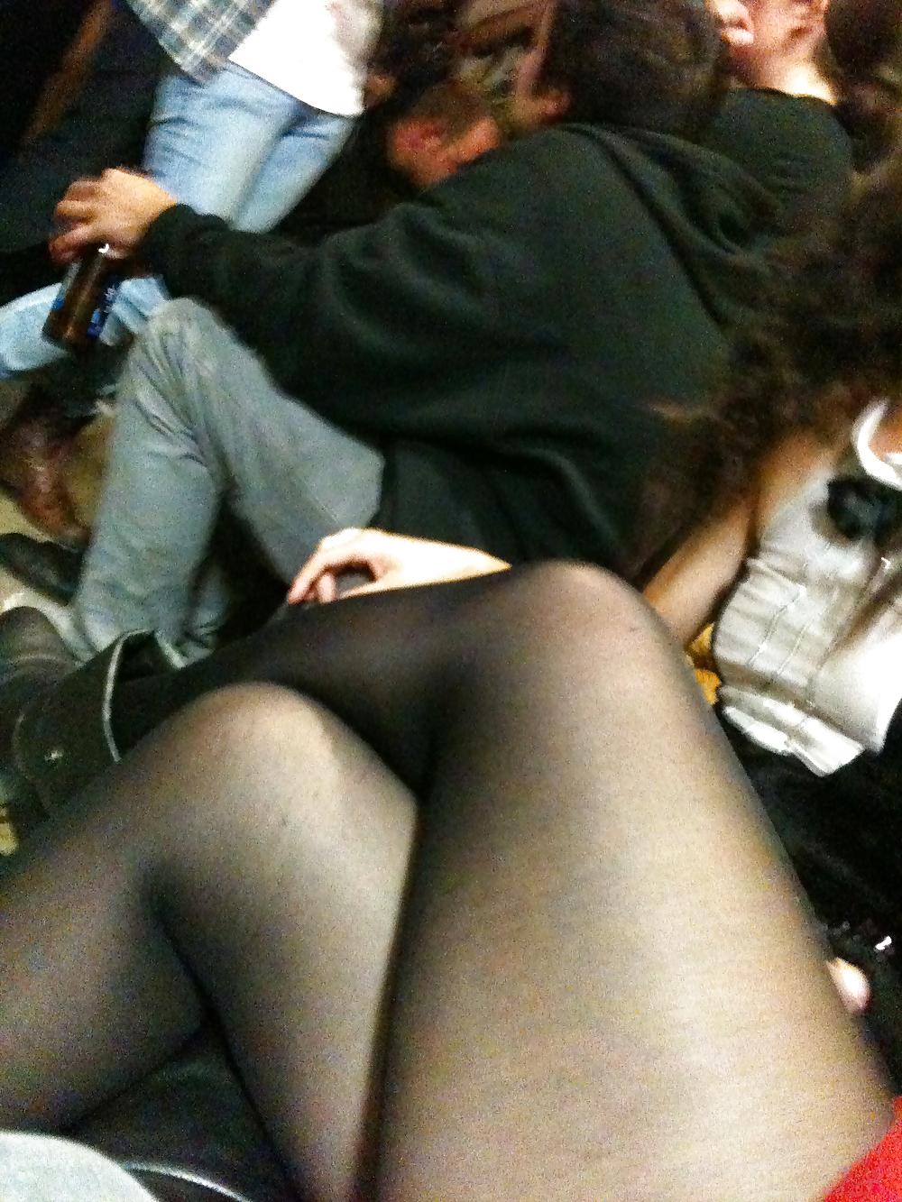 25P Pantyhose at halloween party