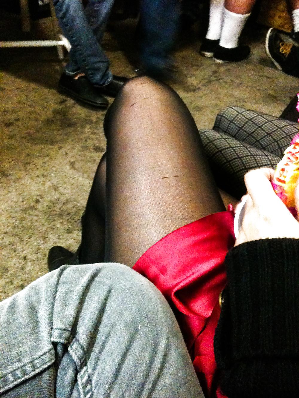 25P Pantyhose at halloween party