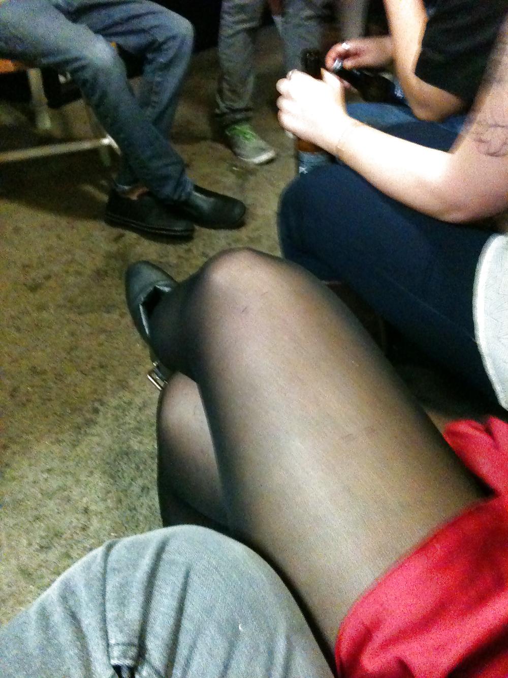 25P Pantyhose at halloween party