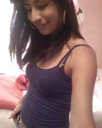 9P Indian Teen NRI Selfshot on Bed Desi