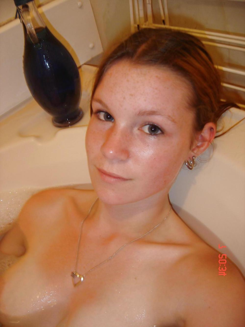 14P The Beauty of Amateur Redhead Nice Tits