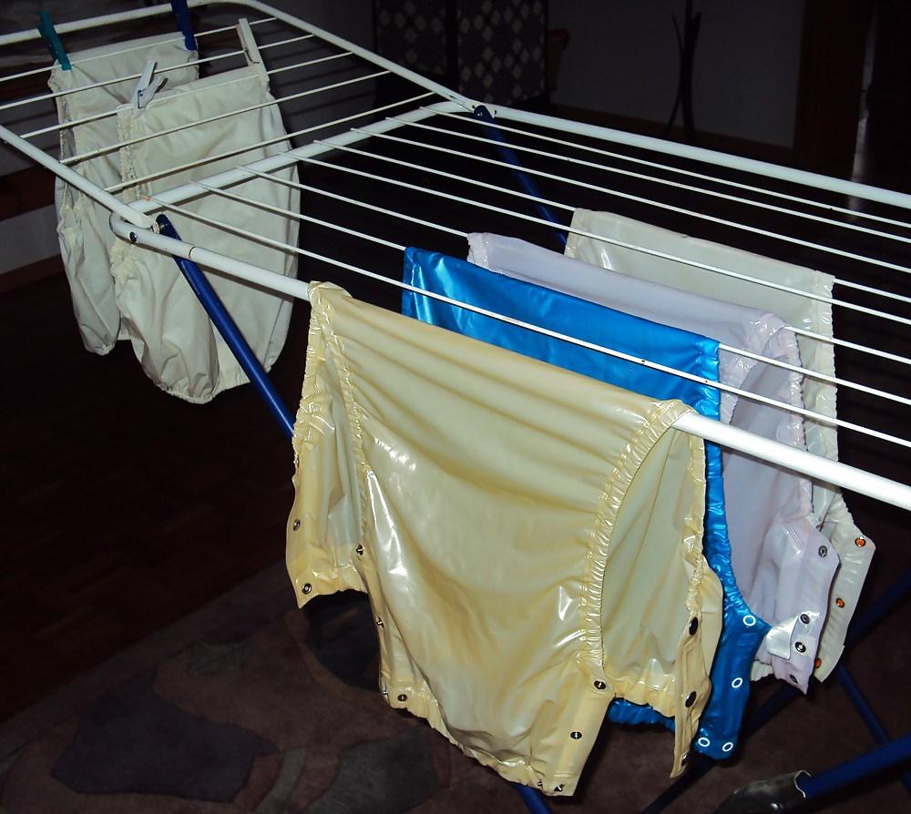 7P Gummihose plastic pants