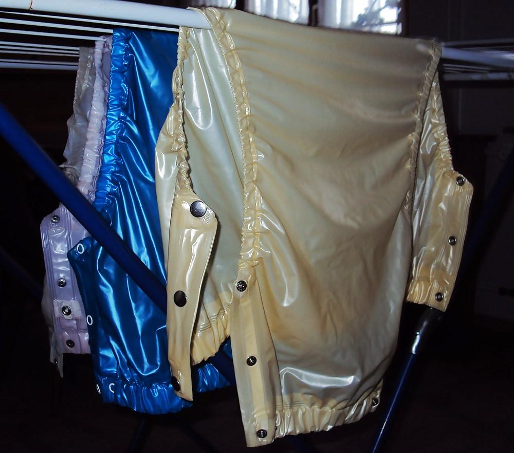 7P Gummihose plastic pants