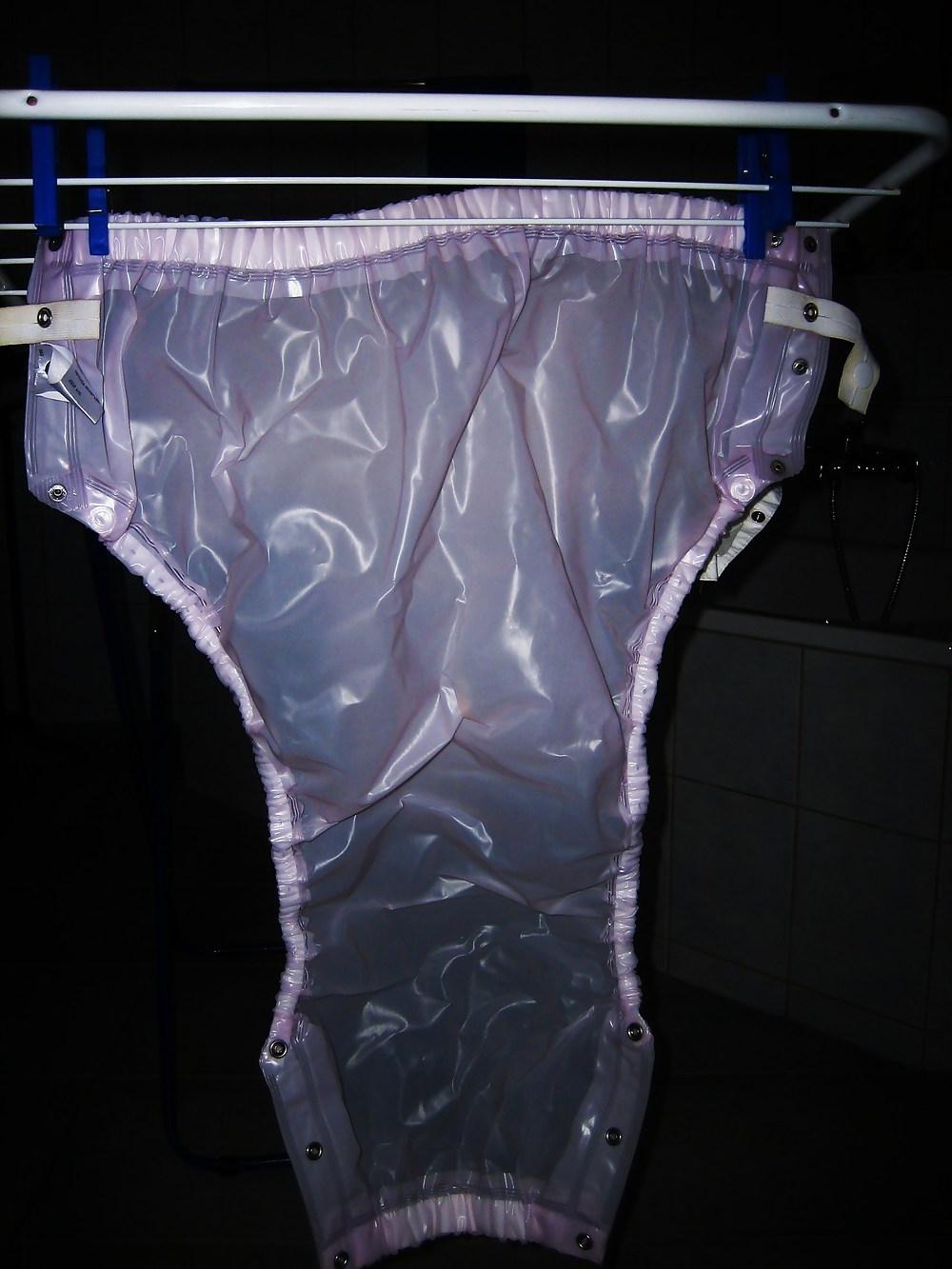 7P Gummihose plastic pants