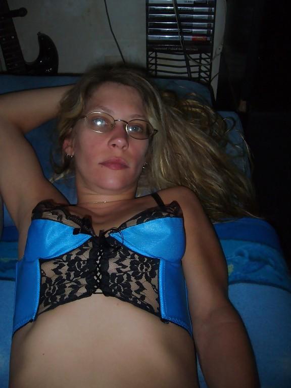 23P Blonde girl in red and in blue - N. C. 