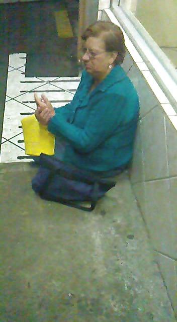 21P Grandmother in rainy night