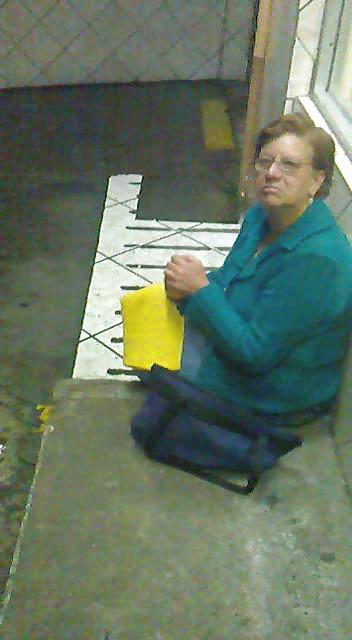 21P Grandmother in rainy night