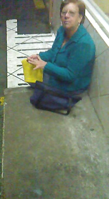 21P Grandmother in rainy night