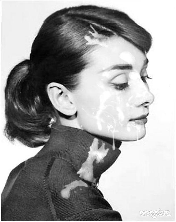 17P Audrey Hepburn, vintage beauty in bondage and sex (fakes)