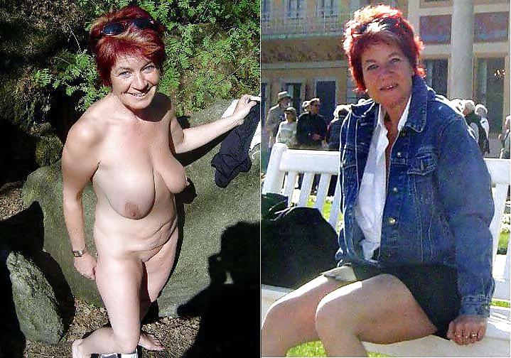 22P With and without clothes - mature ladies.