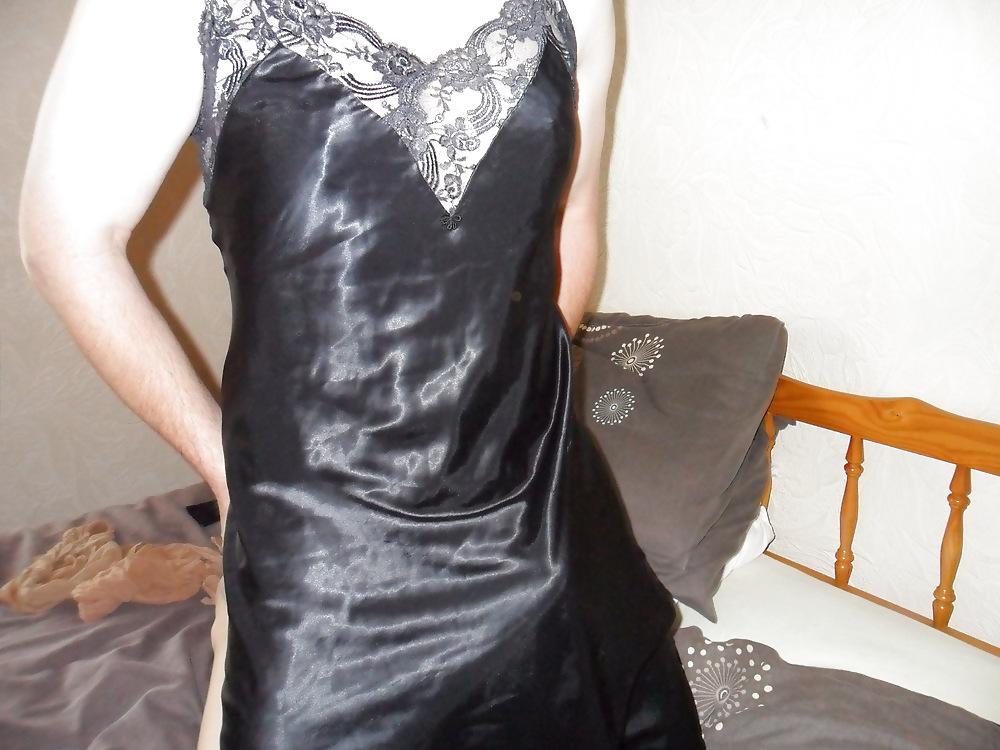 12P Satin nighty and hose