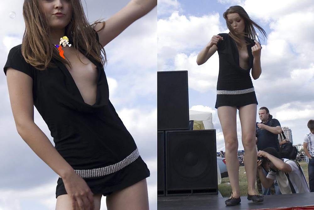 25P Downblouse nipslip upskirt and more