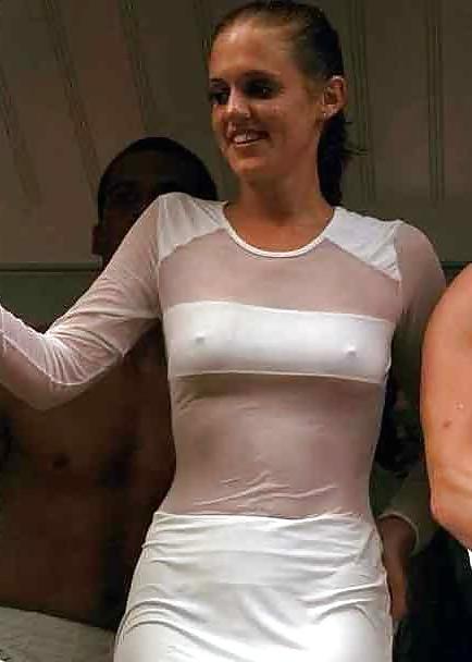 18P The Beauty of See Through Braless Nipples