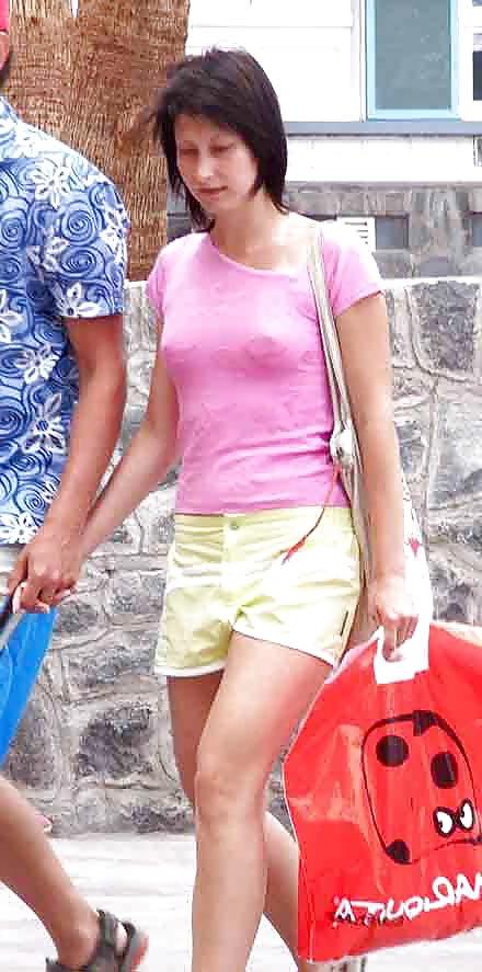 18P The Beauty of See Through Braless Nipples